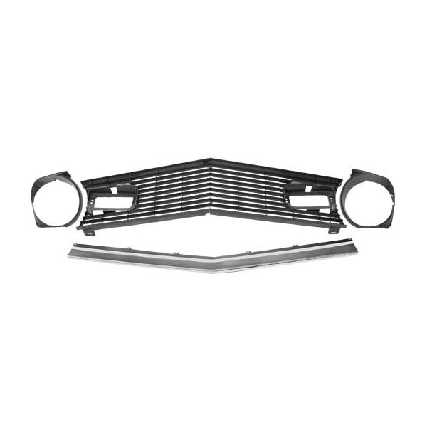 GLAM3629AB Horse & Corral Emblem Grille